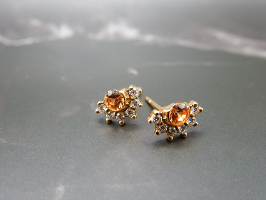 Nouvel Heritage Garnet & Diamond Earrings