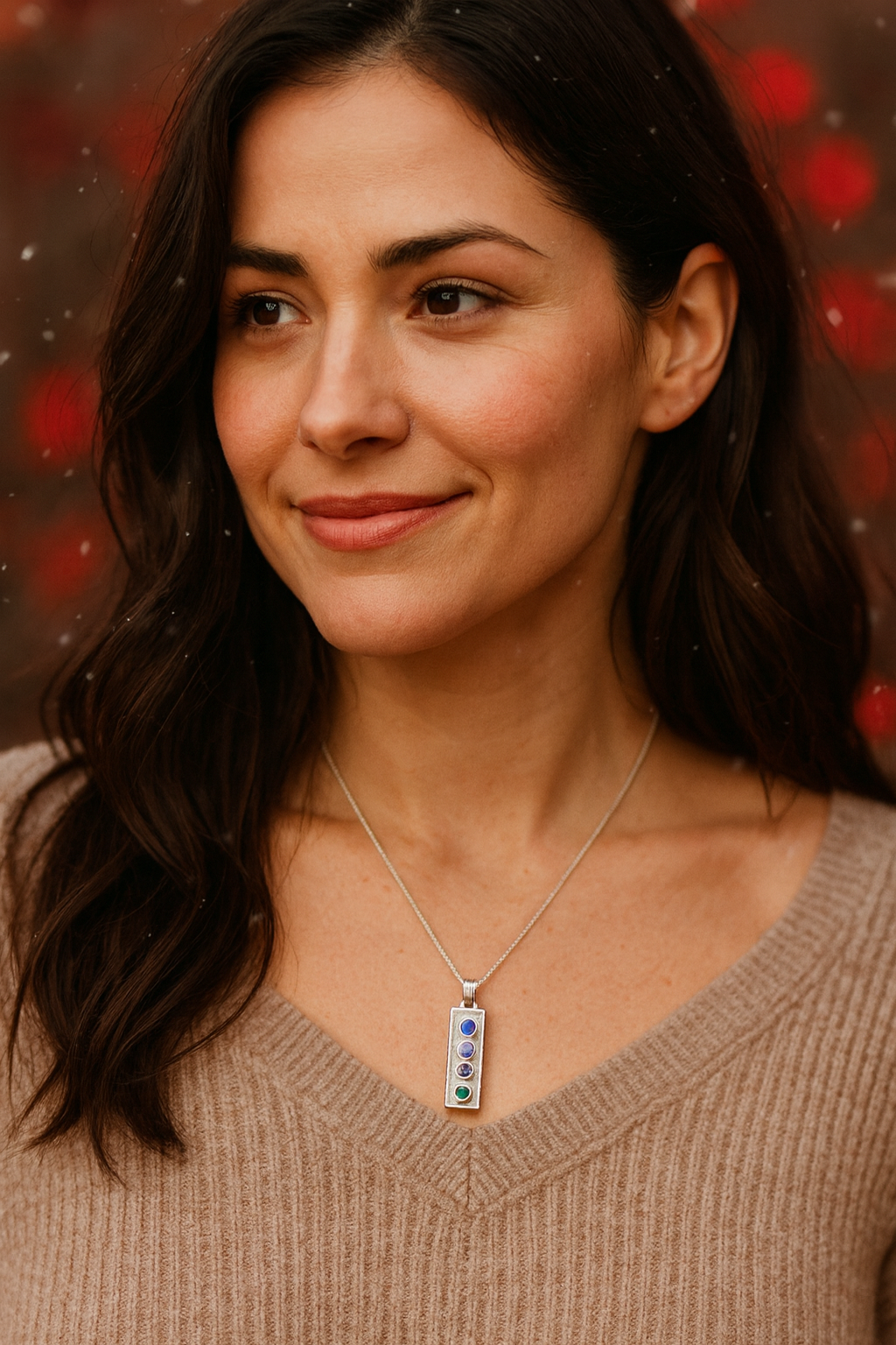 LOVE Acrostic Pendant-Sterling Silver