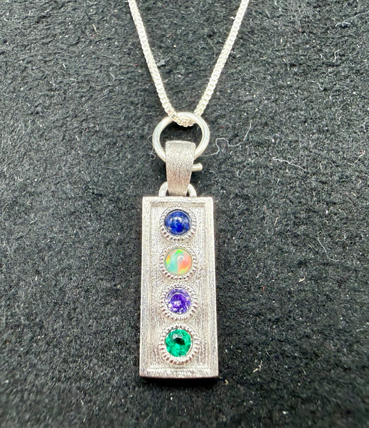 LOVE Acrostic Pendant-Sterling Silver