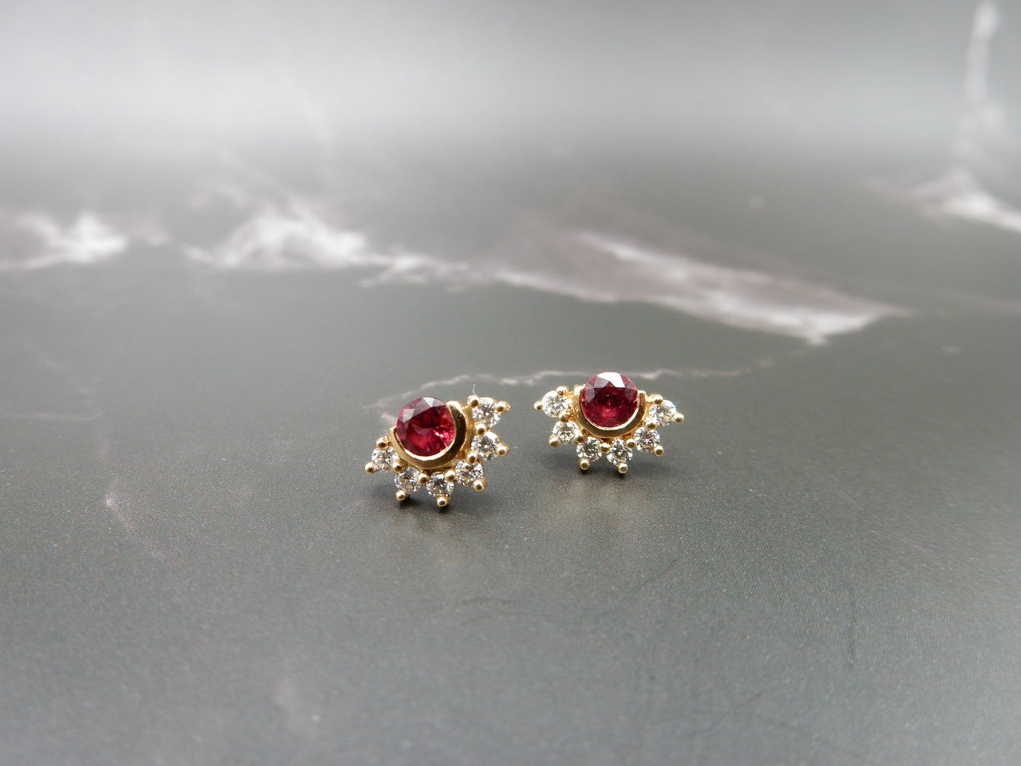 Nouvel Heritage Spinel &  Diamond Earrings