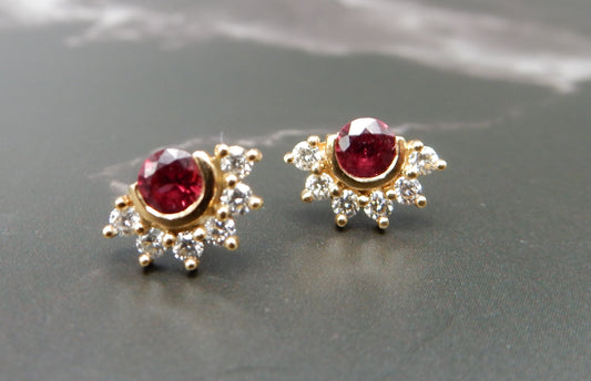 Nouvel Heritage Spinel &  Diamond Earrings